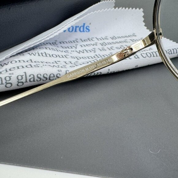 warby parker garrison m 1709 Polished Gold Ivy Round Eyeglasses Frames 50-19 140 - Picture 7 of 15